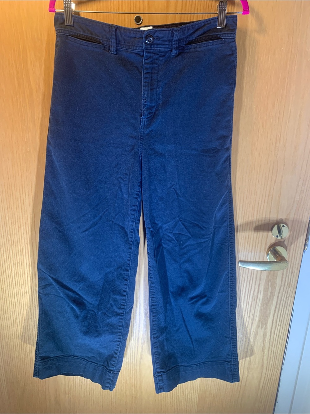 Gap High Rise Wide-Leg Crop Black Jeans - Size 8